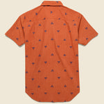 Malcolm Shirt - Rust Fil Coupe Pyramids - Bridge & Burn - STAG Provisions - Tops - S/S Woven - Other Pattern