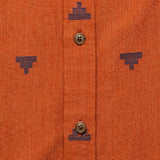 Malcolm Shirt - Rust Fil Coupe Pyramids - Bridge & Burn - STAG Provisions - Tops - S/S Woven - Other Pattern