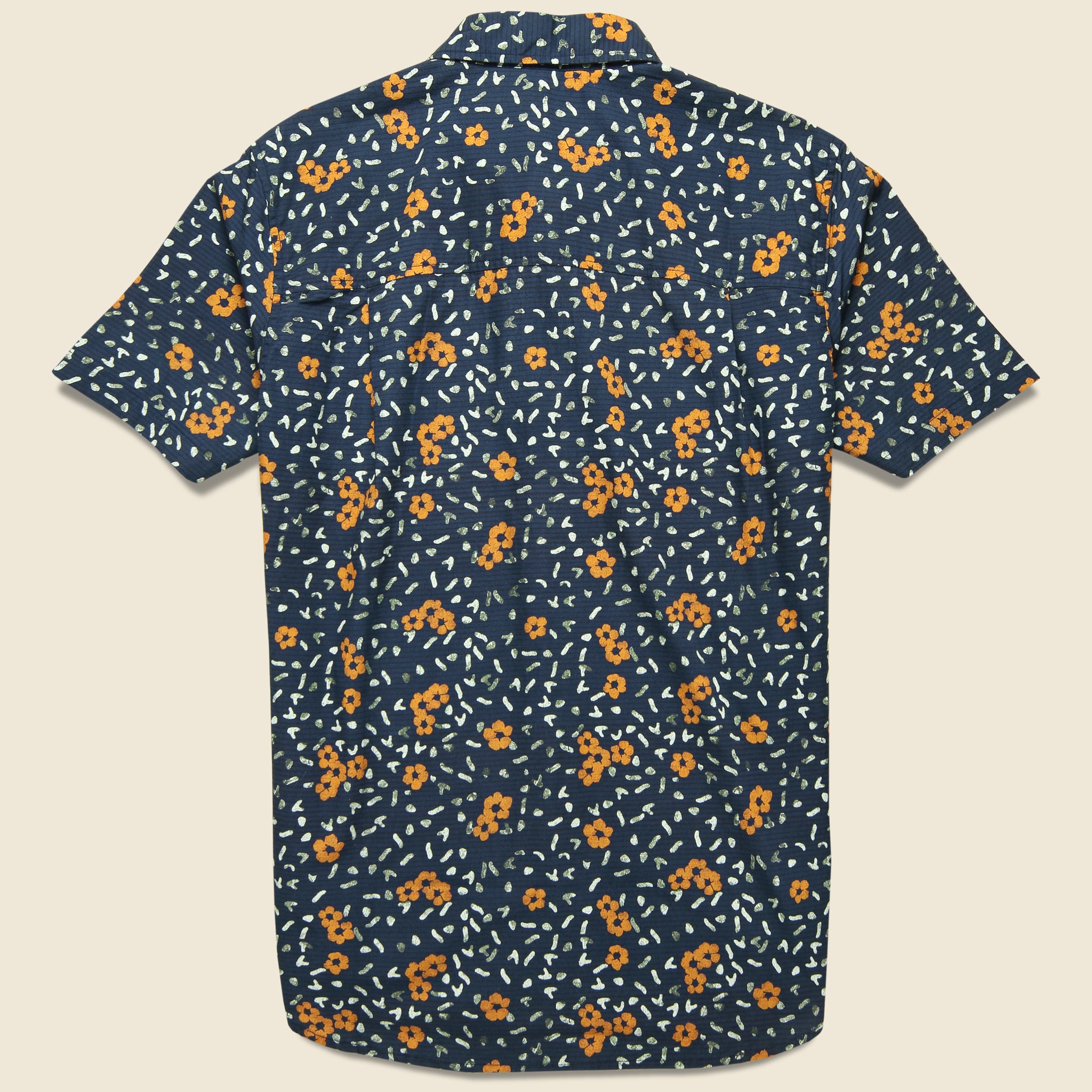 
                          Harbor Shirt - Navy Hibiscus Print - Bridge &amp; Burn - STAG Provisions - Tops - S/S Woven - Other Pattern
                        