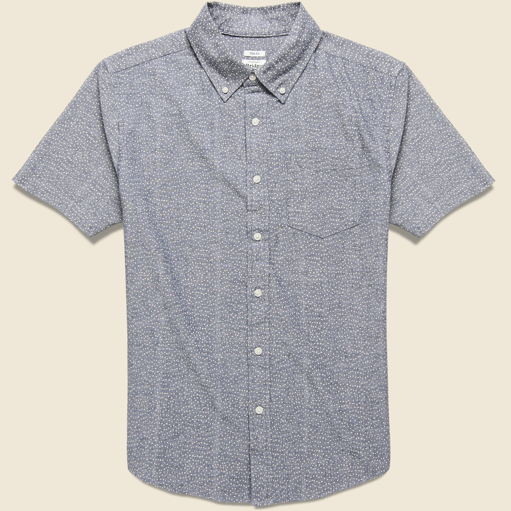 Jordan Shirt - Navy Polkadot - Bridge & Burn - STAG Provisions - Tops - S/S Woven - Dot