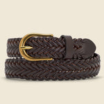 Leather Mesh Belt - Brown - BEAMS+ - STAG Provisions - Accessories - Belts