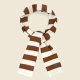 Cashmere Scarf - Off White/Brown Stripe - BEAMS+ - STAG Provisions - Accessories - Scarves