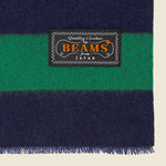 Cashmere Scarf - Green/Navy Stripe - BEAMS+ - STAG Provisions - Accessories - Scarves