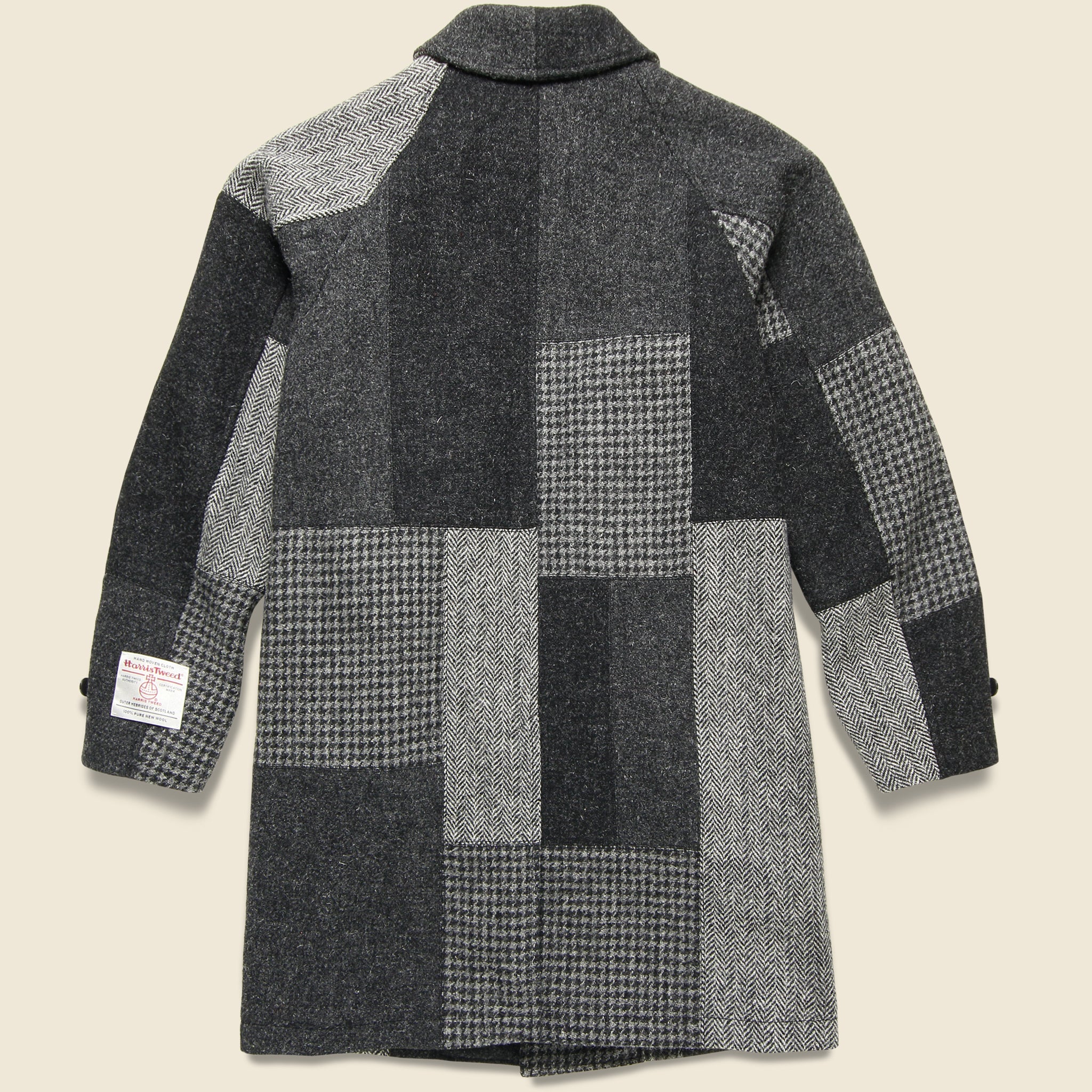 
                          Harris Tweed Patchwork Coat - Grey - BEAMS+ - STAG Provisions - Outerwear - Coat / Jacket
                        