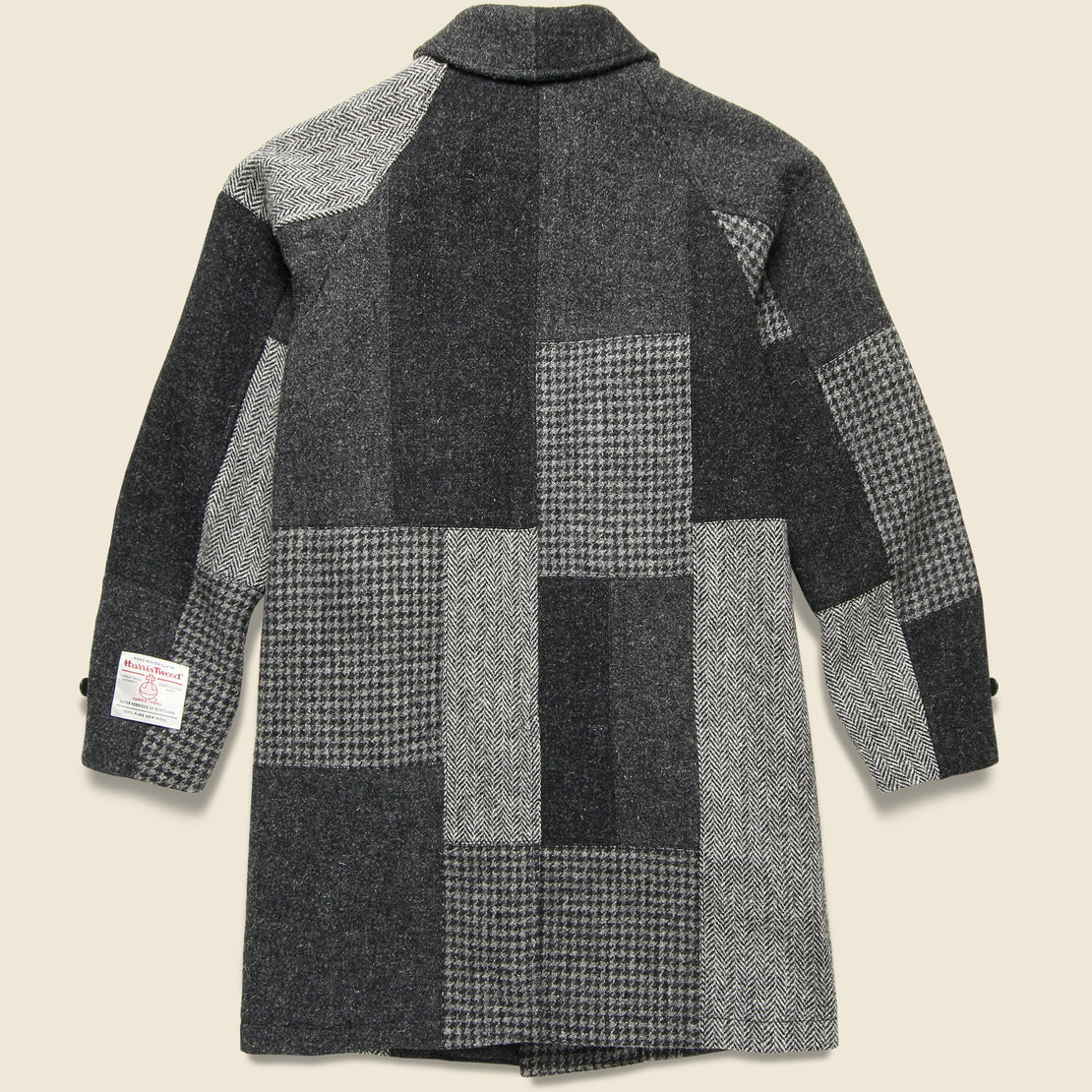 Harris Tweed Patchwork Coat - Grey - BEAMS+ - STAG Provisions - Outerwear - Coat / Jacket
