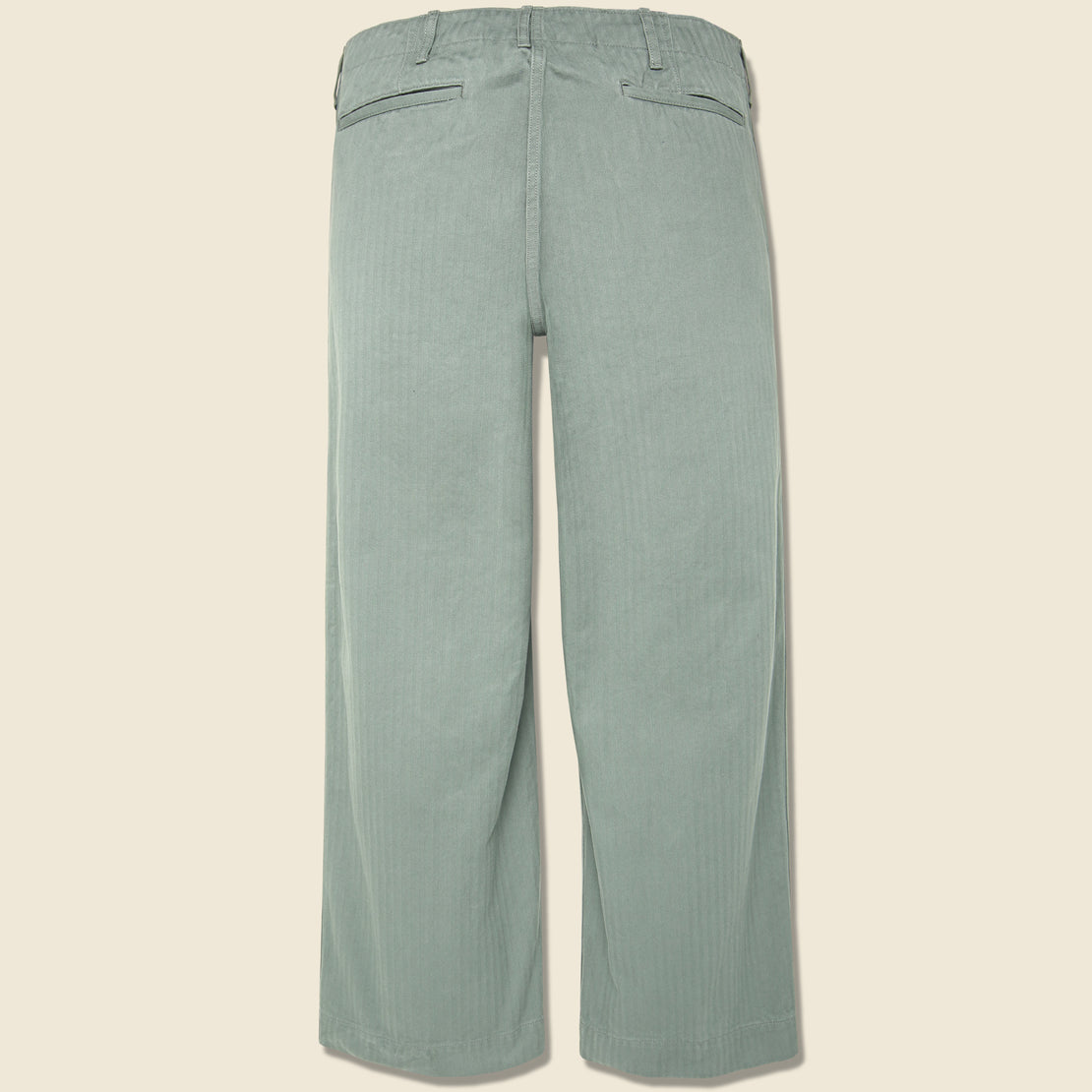Herringbone Trousers - Sage - BEAMS+ - STAG Provisions - Pants - Twill