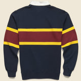 Stand Collar Rugger - Navy - BEAMS+ - STAG Provisions - Tops - L/S Knit