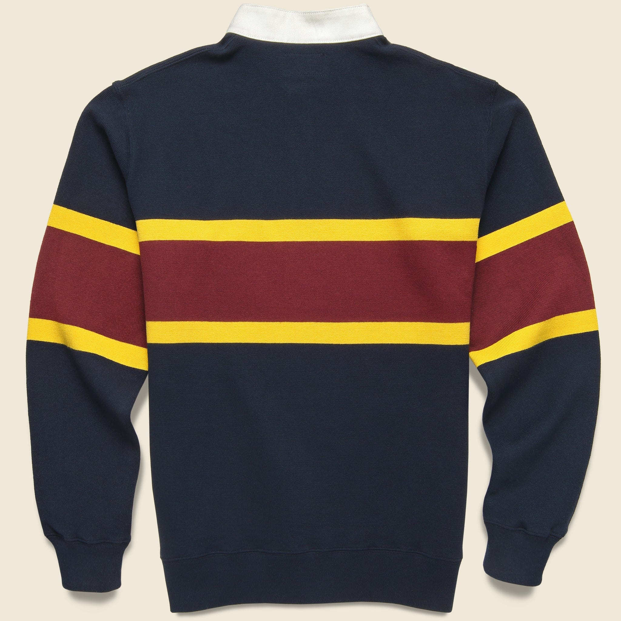 Stand Collar Rugger - Navy - BEAMS+ - STAG Provisions - Tops - L/S Knit