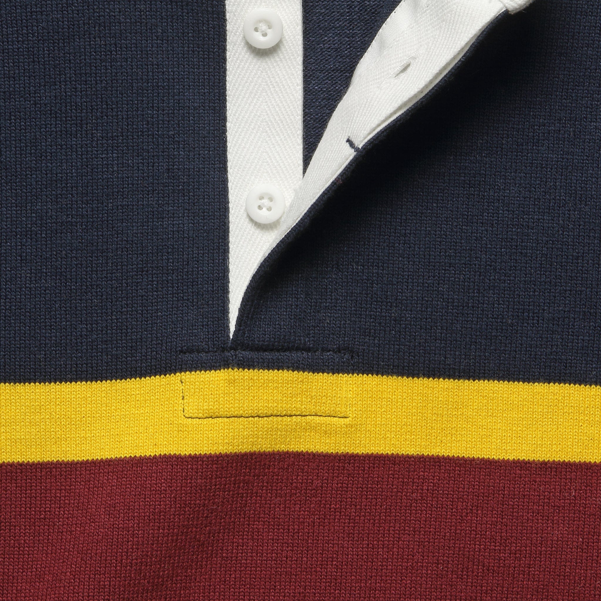 Stand Collar Rugger - Navy - BEAMS+ - STAG Provisions - Tops - L/S Knit