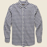 Shaggy Check Shirt - Navy Gingham - BEAMS+ - STAG Provisions - Tops - L/S Woven - Plaid