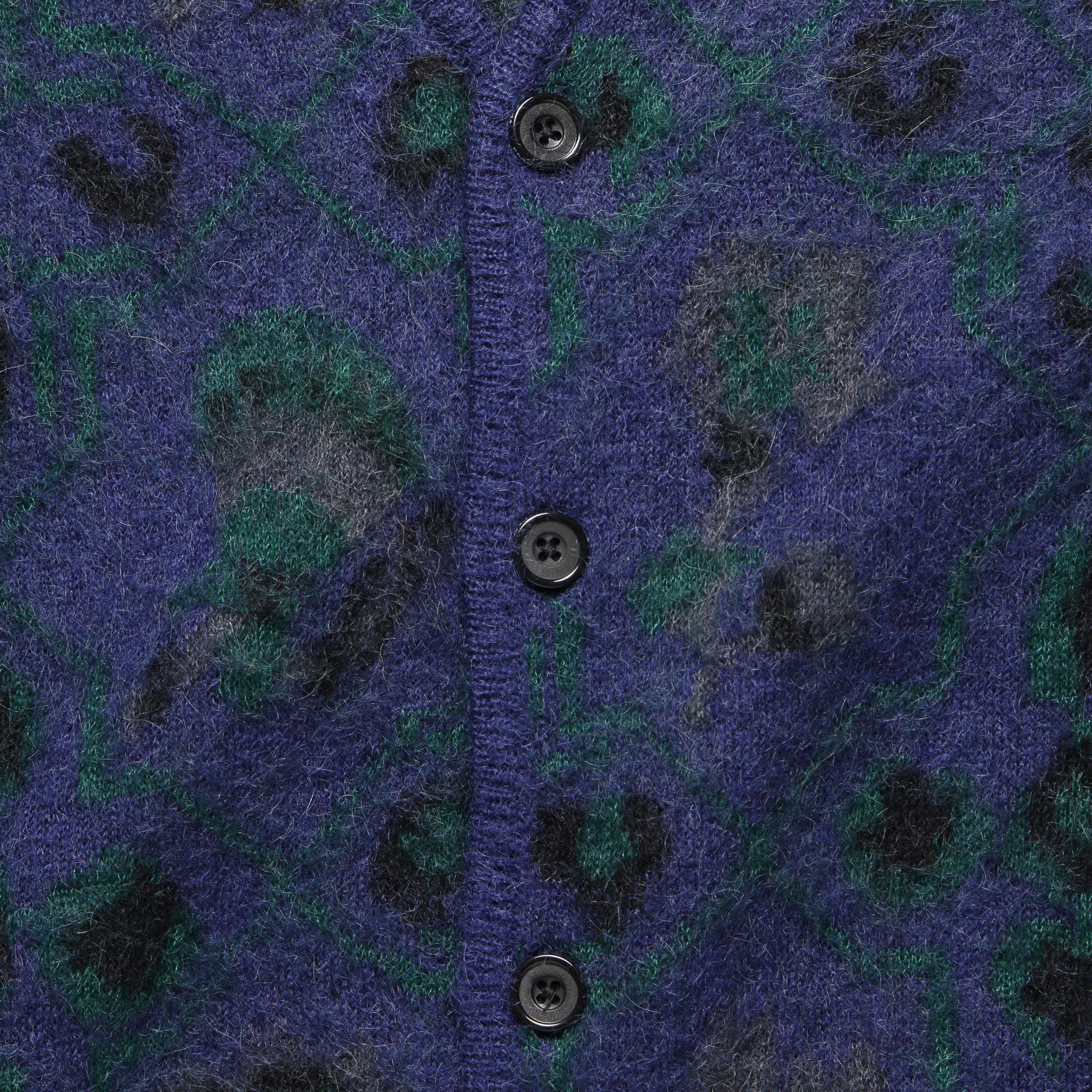 Botanical Pattern Cardigan - Navy - BEAMS+ - STAG Provisions - Tops - Sweater