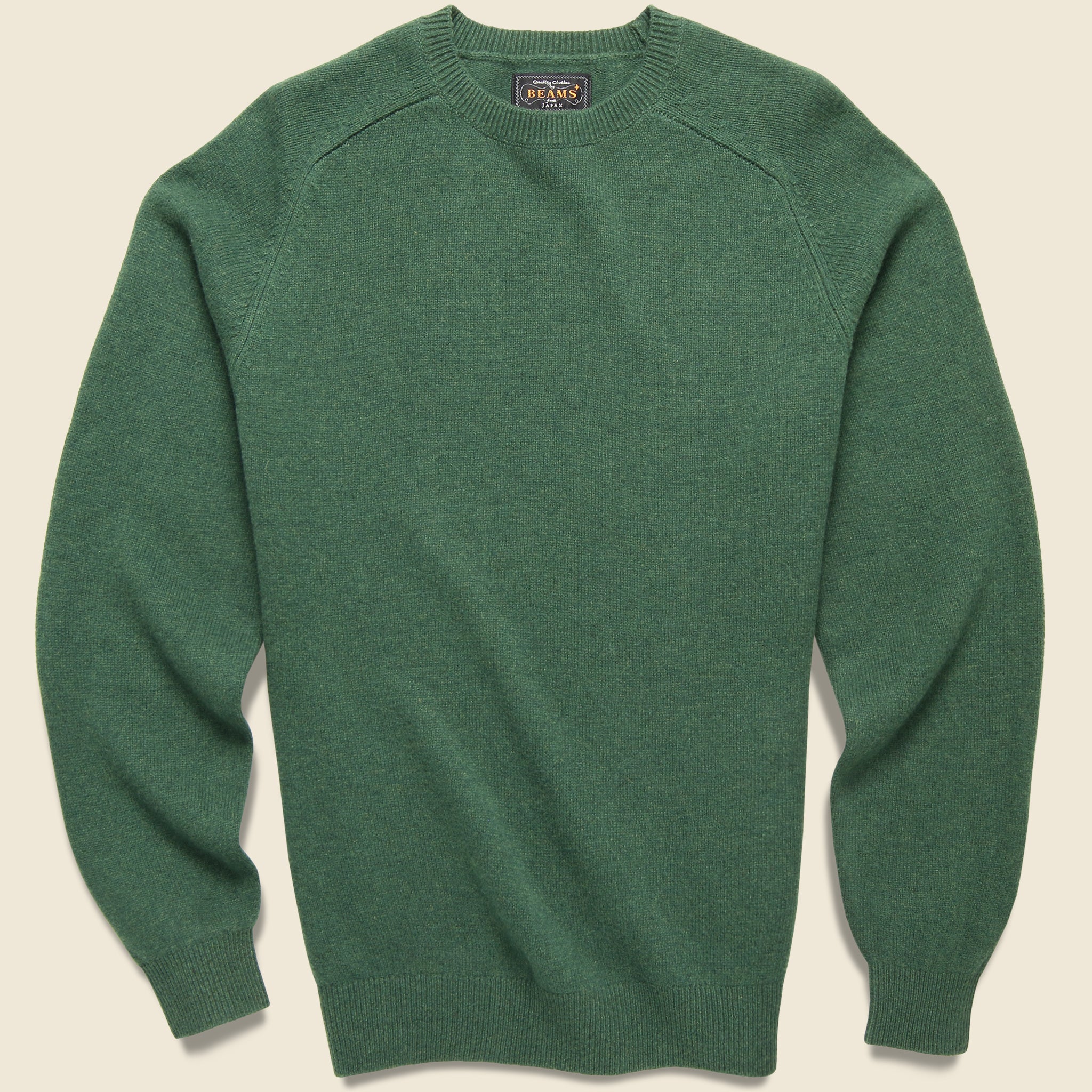 Merino Crew Sweater - Green - BEAMS+ - STAG Provisions - Tops - Sweater