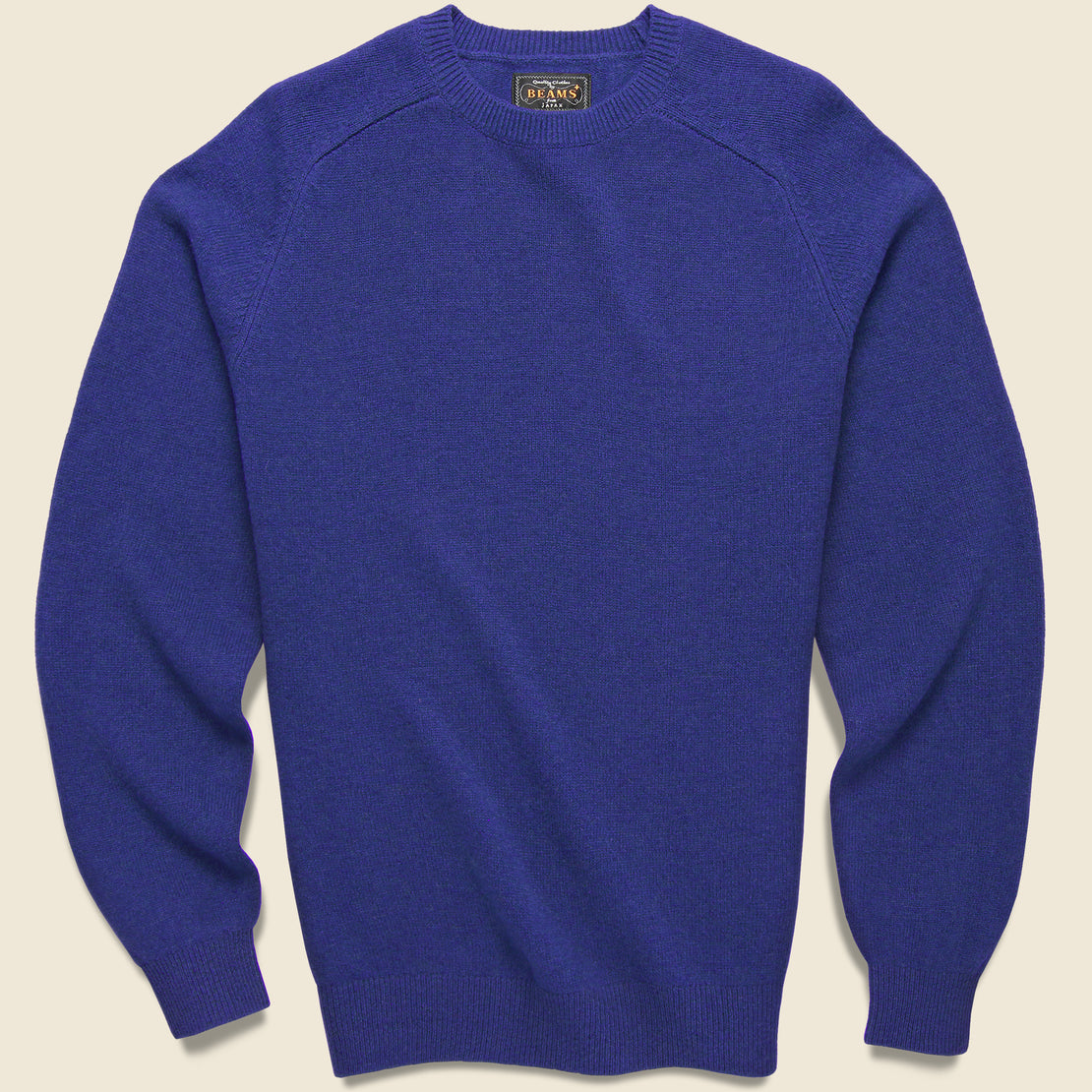 BEAMS+ Merino Crew Sweater - Blue