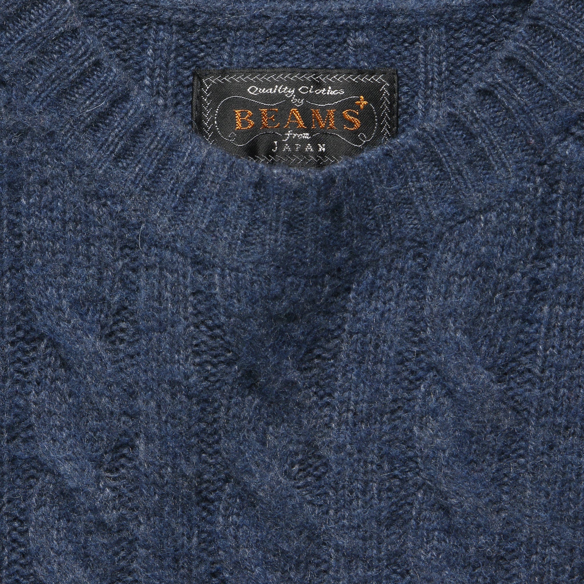 
                          Shaggy Cable Crew Sweater - Indigo - BEAMS+ - STAG Provisions - Tops - Sweater
                        