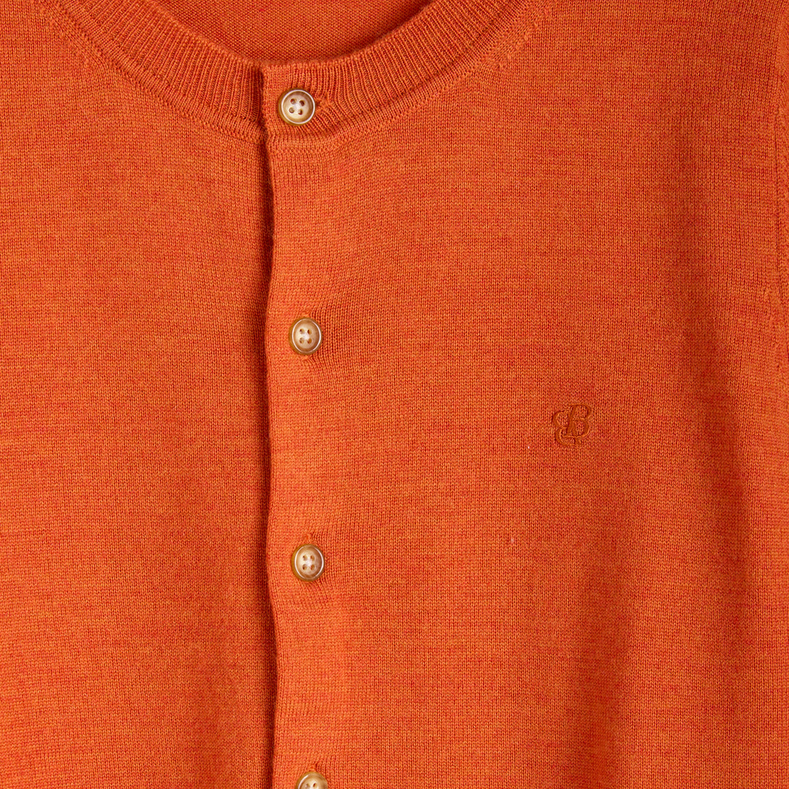 Relaxed Fit Cardigan - Orange