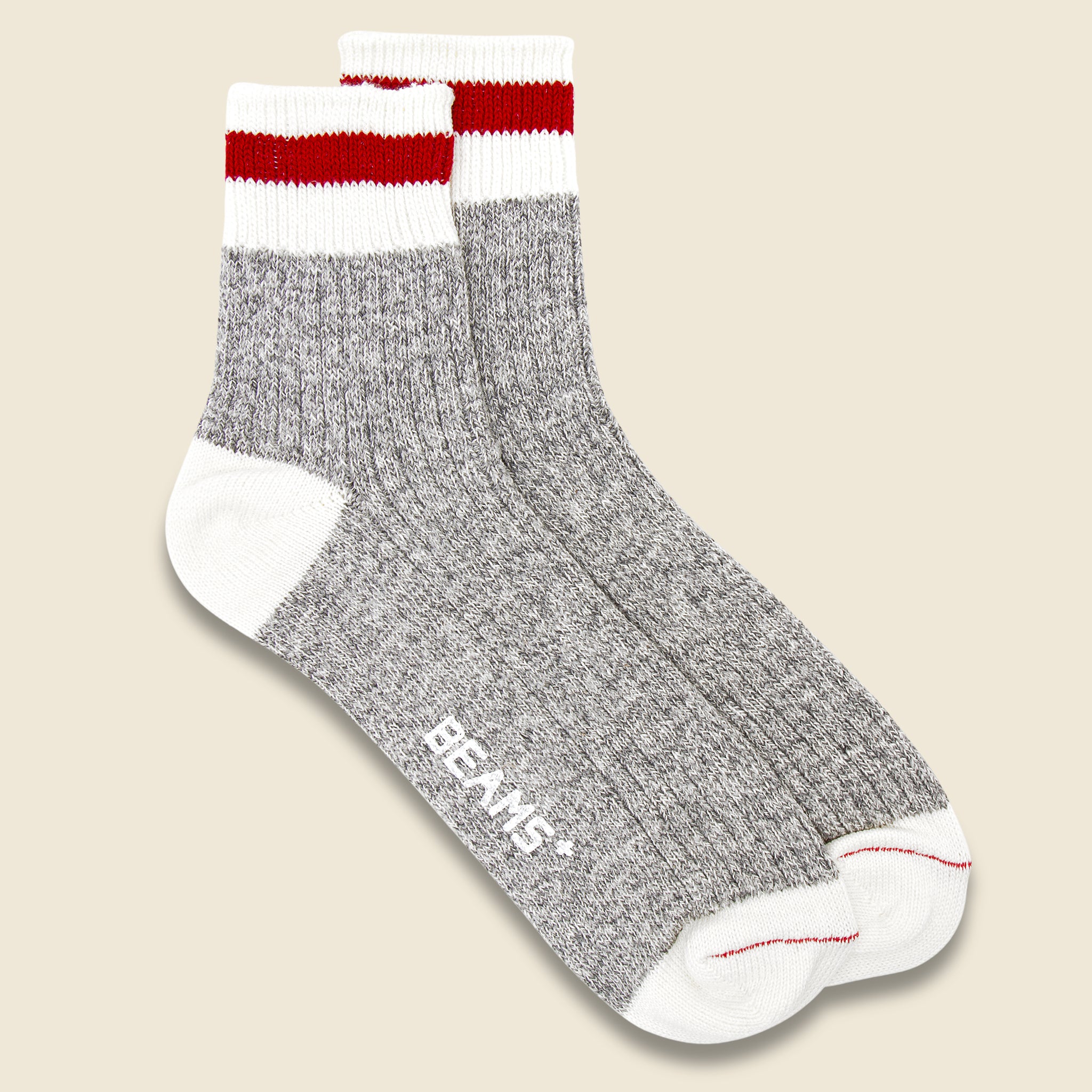 Quarter Rag Sock - Grey - BEAMS+ - STAG Provisions - Accessories - Socks