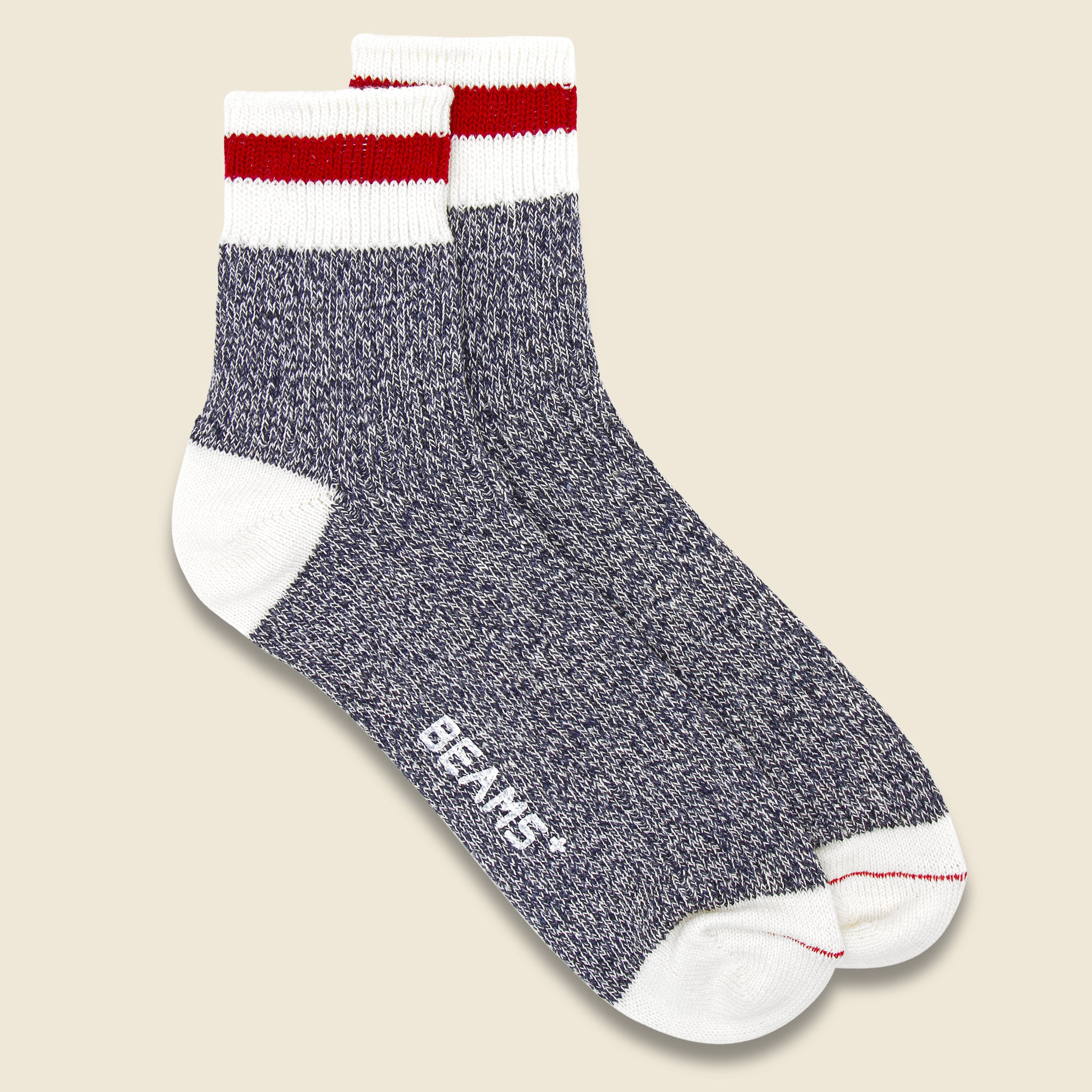 Quarter Rag Sock - Navy - BEAMS+ - STAG Provisions - Accessories - Socks