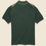 Knit Polo - Green Stripe - BEAMS+ - STAG Provisions - Tops - S/S Knit