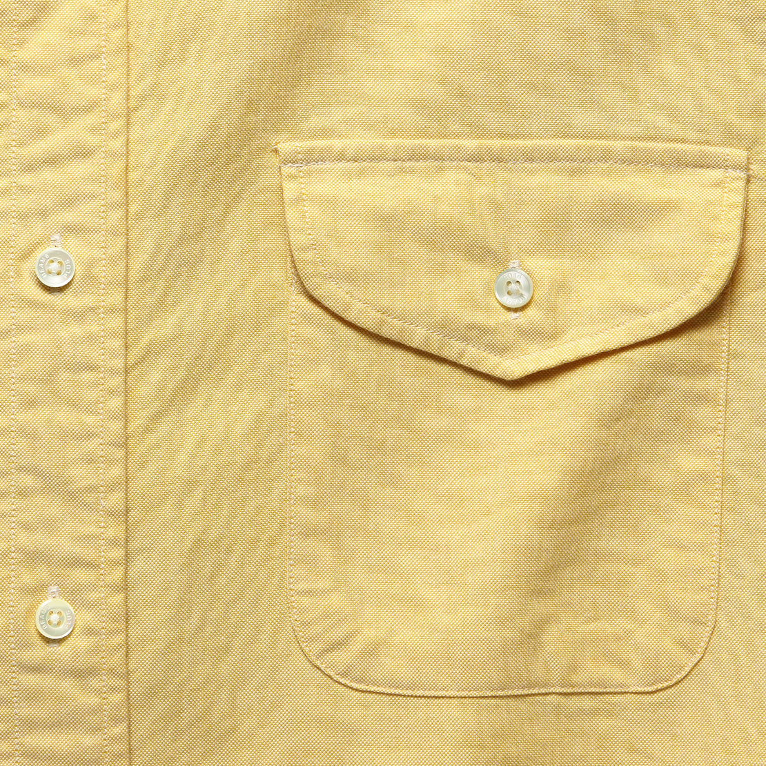 Short Sleeve Oxford Shirt - Yellow - BEAMS+ - STAG Provisions - Tops - S/S Woven - Solid