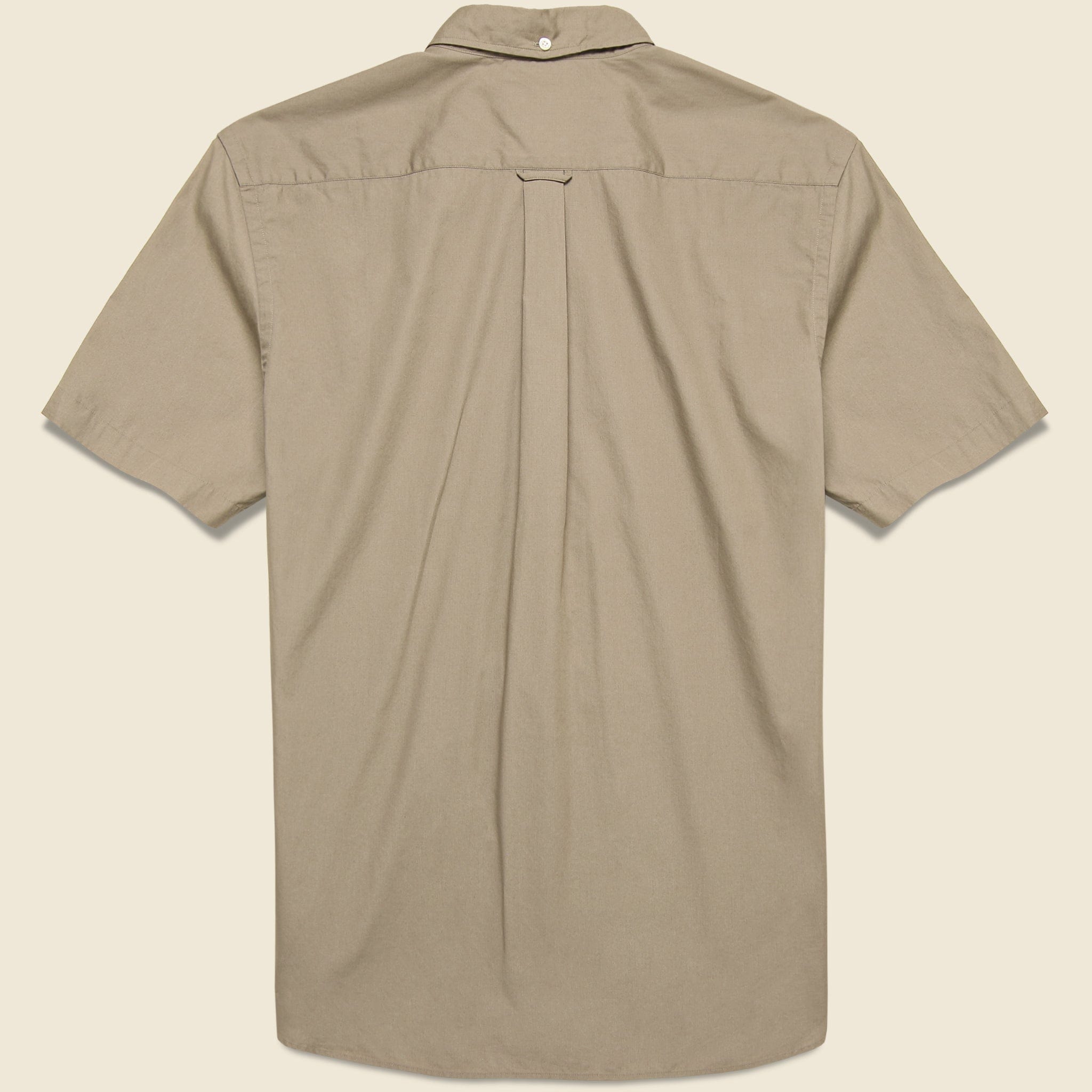 
                          Short Sleeve Broad Cloth Shirt - Beige - BEAMS+ - STAG Provisions - Tops - S/S Woven - Solid
                        