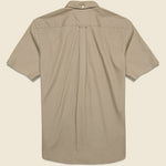 Short Sleeve Broad Cloth Shirt - Beige - BEAMS+ - STAG Provisions - Tops - S/S Woven - Solid