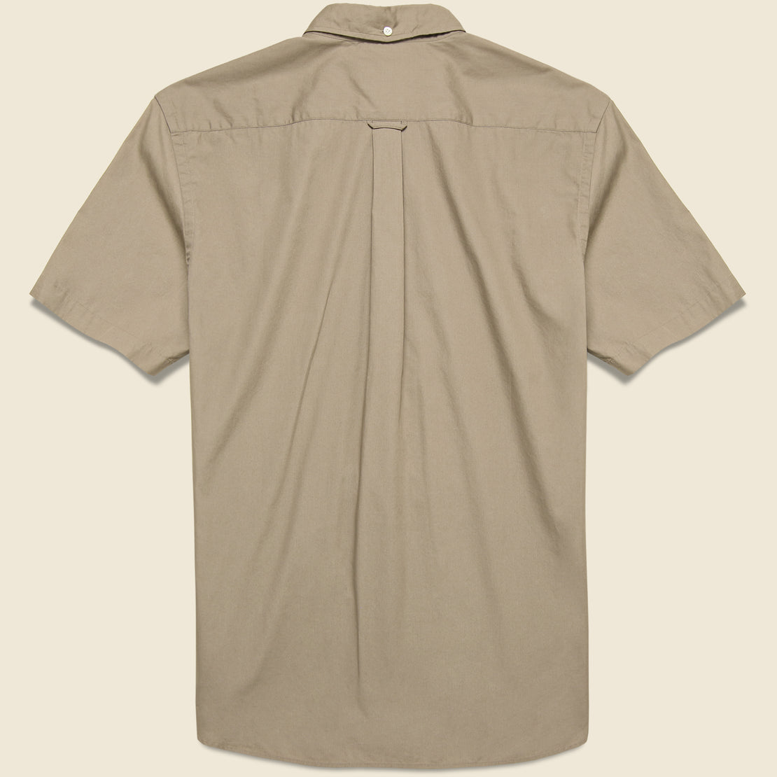Short Sleeve Broad Cloth Shirt - Beige - BEAMS+ - STAG Provisions - Tops - S/S Woven - Solid