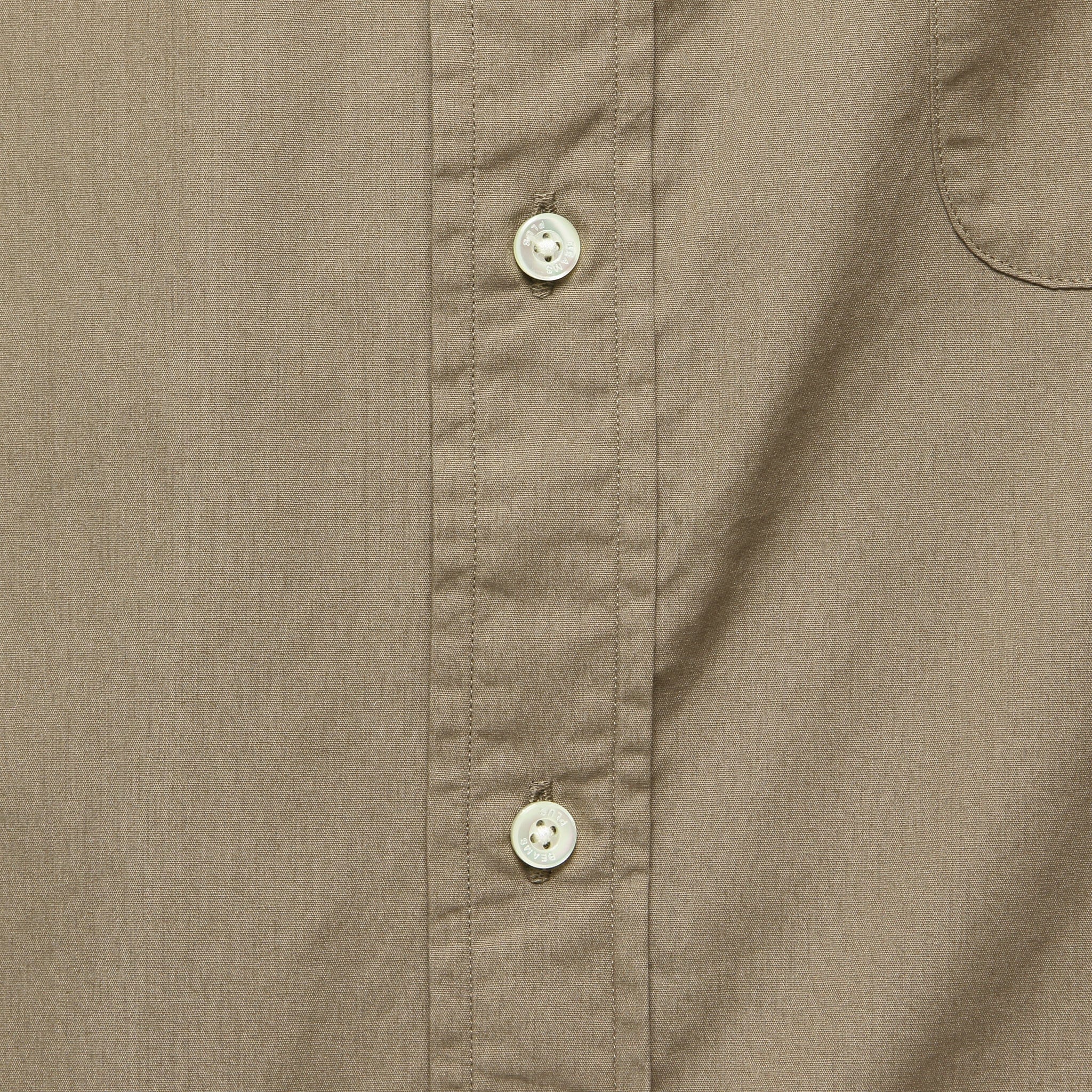 
                          Short Sleeve Broad Cloth Shirt - Beige - BEAMS+ - STAG Provisions - Tops - S/S Woven - Solid
                        