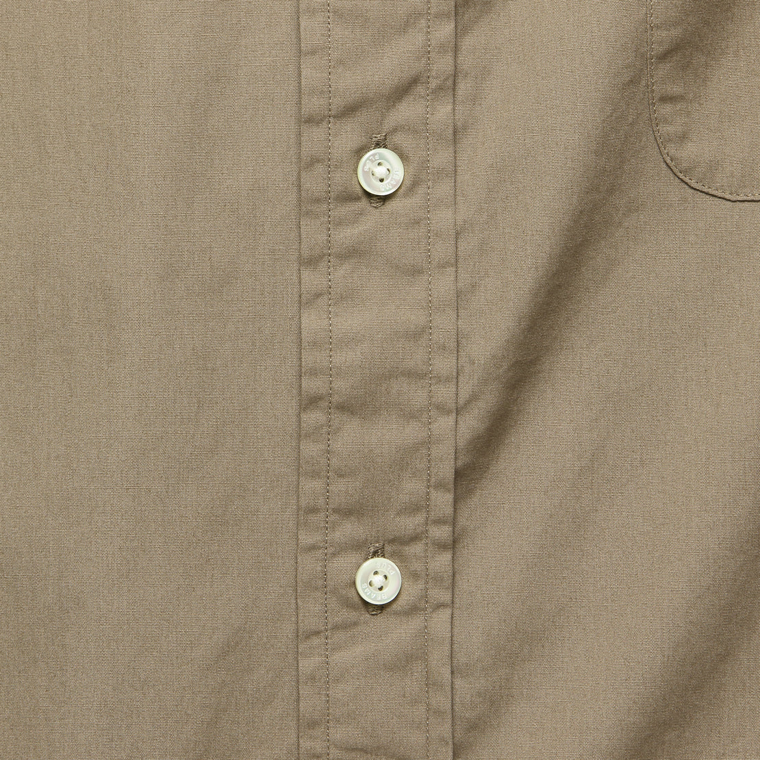 Short Sleeve Broad Cloth Shirt - Beige - BEAMS+ - STAG Provisions - Tops - S/S Woven - Solid