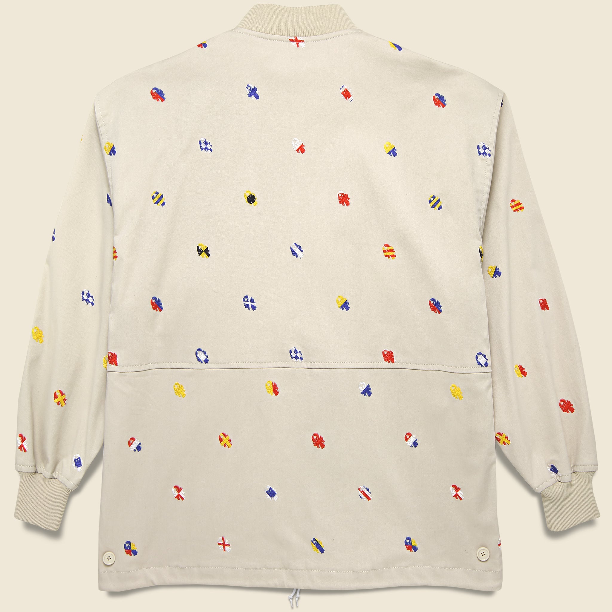 Embroidered Boat Jacket - Cement/Multi - BEAMS+ - STAG Provisions - Outerwear - Coat / Jacket