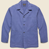 MIL Herringbone Chore Jacket - Blue - BEAMS+ - STAG Provisions - Outerwear - Shirt Jacket