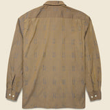 Open Collar T/C Jacquard Chambray Shirt - Khaki - BEAMS+ - STAG Provisions - Tops - L/S Woven - Other Pattern