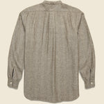 Band Collar Herringbone Pullover - Brown - BEAMS+ - STAG Provisions - Tops - L/S Woven - Solid