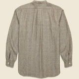 Band Collar Herringbone Pullover - Brown - BEAMS+ - STAG Provisions - Tops - L/S Woven - Solid