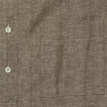 Band Collar Herringbone Pullover - Brown - BEAMS+ - STAG Provisions - Tops - L/S Woven - Solid