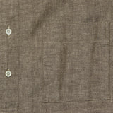 Band Collar Herringbone Pullover - Brown - BEAMS+ - STAG Provisions - Tops - L/S Woven - Solid