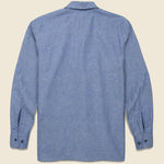 MIL Open Collar Shirt - Sax - BEAMS+ - STAG Provisions - Tops - L/S Woven - Solid