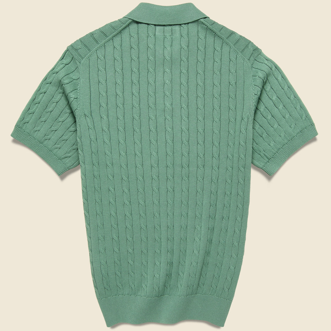 SG Knit Polo - Cable Knit Green – Southern Gents