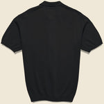 Zip Knit Polo - Black/White - BEAMS+ - STAG Provisions - Tops - S/S Knit