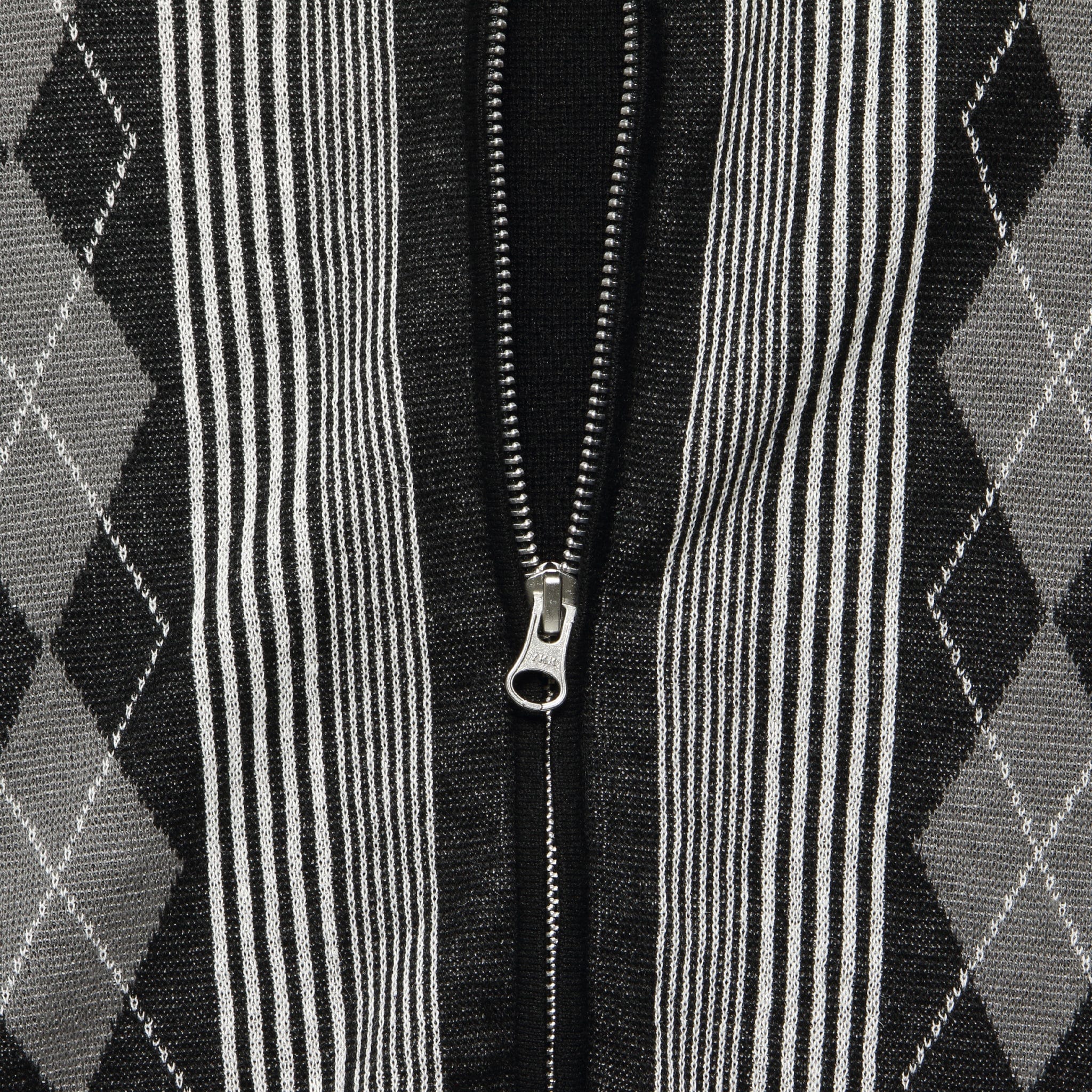 Zip Knit Polo - Black/White - BEAMS+ - STAG Provisions - Tops - S/S Knit