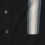 Striped Jacquard Cardigan - Black/Grey/Multi - BEAMS+ - STAG Provisions - Tops - Sweater