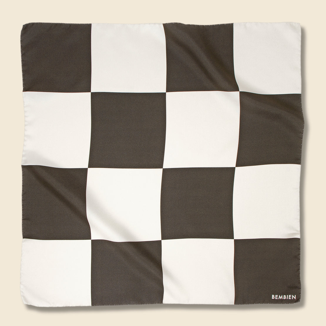 Bembien Gami Checker Scarf - Olive