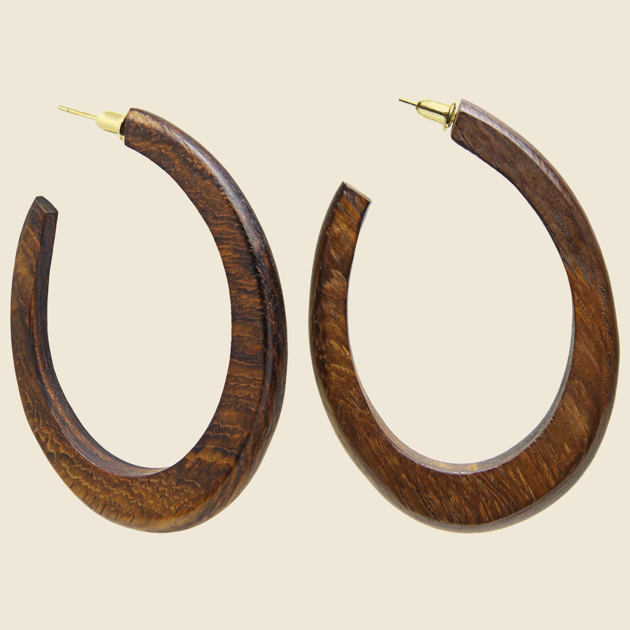 
                          Clara Hoop - Walnut - Bembien - STAG Provisions - W - Accessories - Earrings
                        