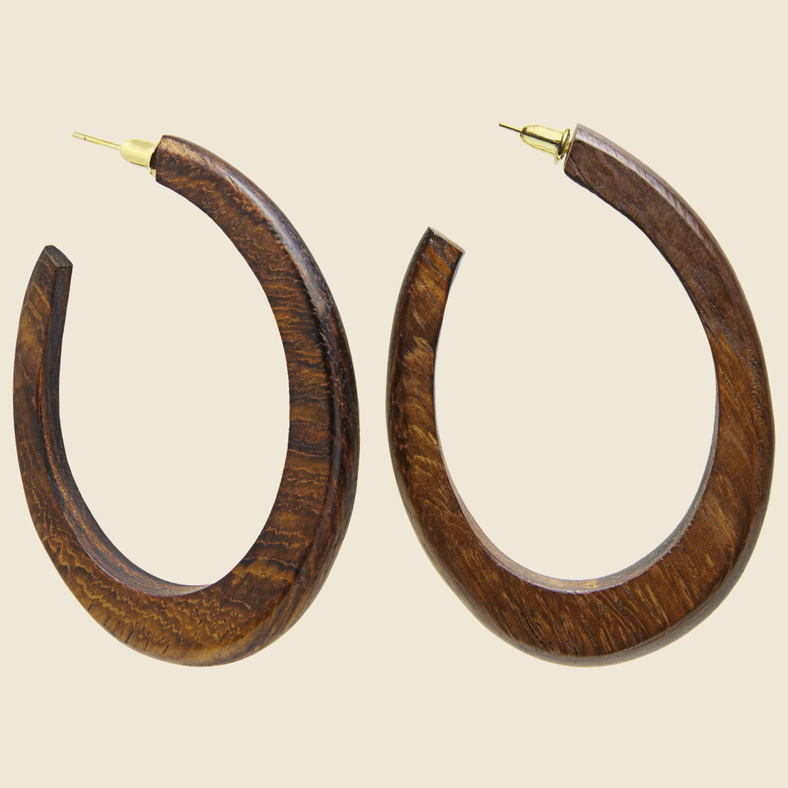 Clara Hoop - Walnut - Bembien - STAG Provisions - W - Accessories - Earrings