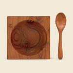 Teak Salt Cellar & Spoon - Home - STAG Provisions - Home - Kitchen - Tabletop