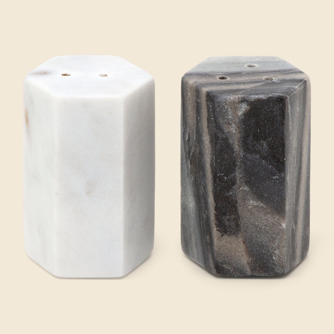 Marble Salt & Pepper Shakers - Home - STAG Provisions - Home - Kitchen - Tabletop