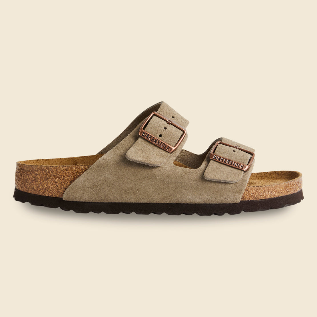 Arizona Soft Footbed Suede Taupe