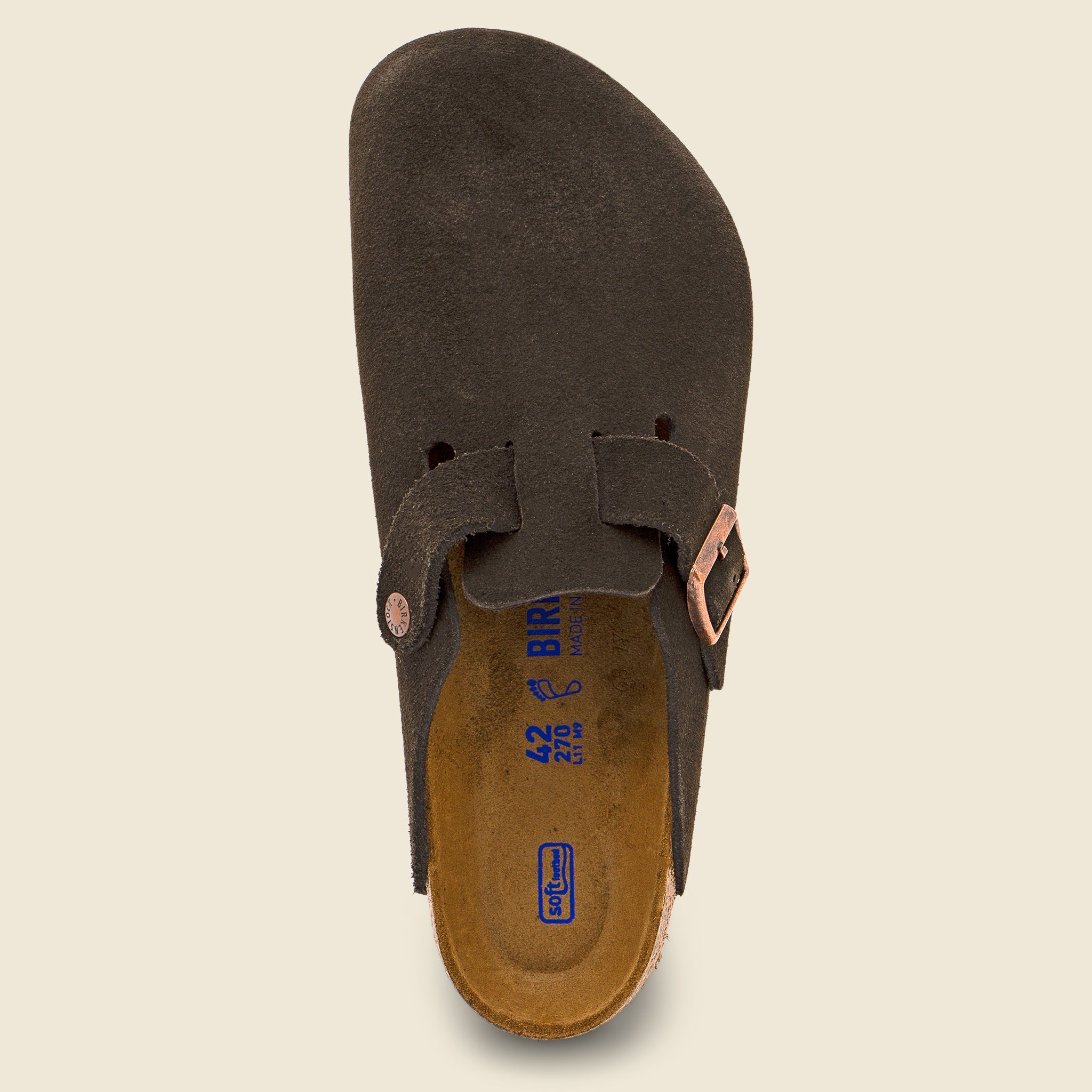 
                          Boston Soft Footbed Clog - Mocha Suede - Birkenstock - STAG Provisions - Shoes - Sandals / Flops
                        