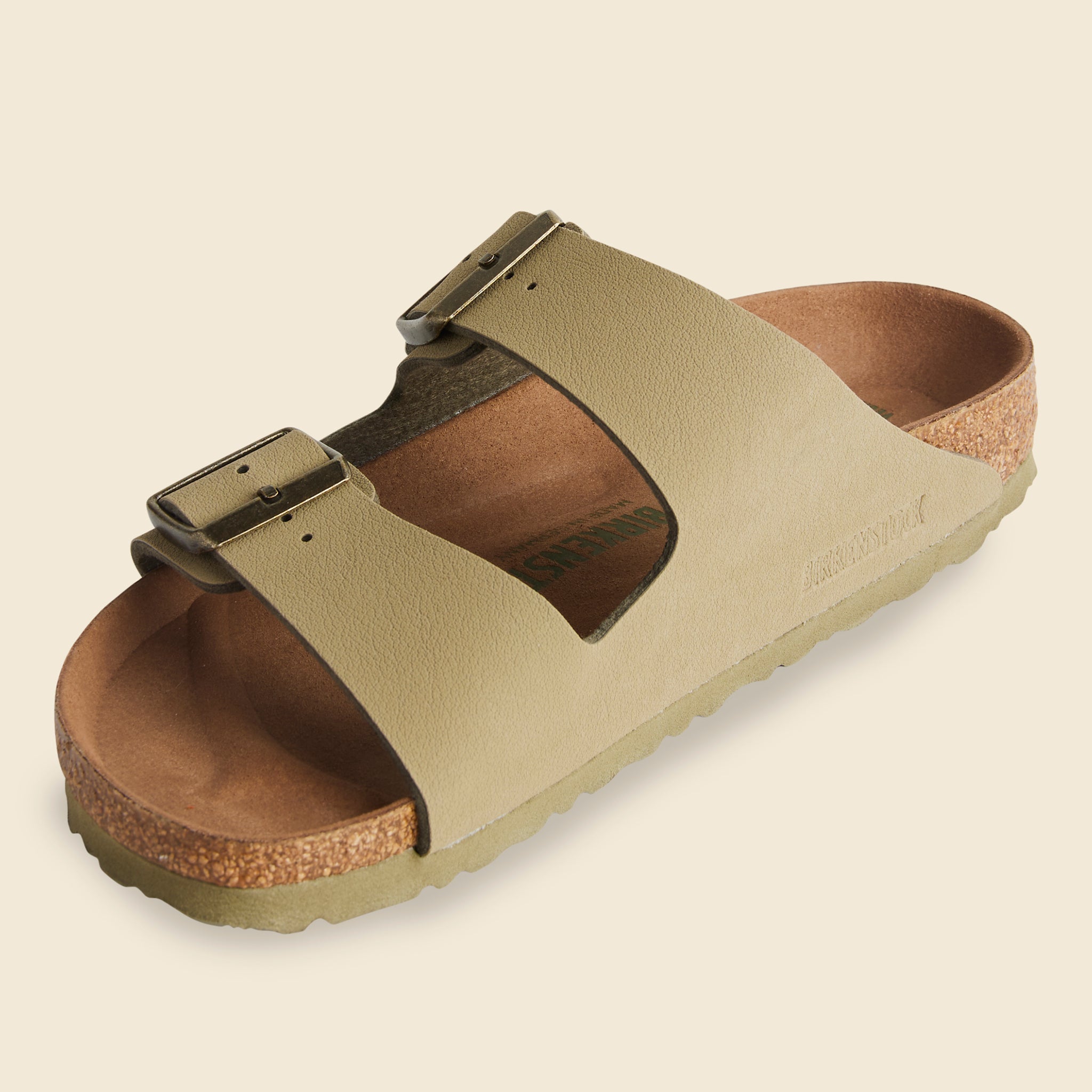 
                          Arizona Vegan Sandal - Faded Khaki - Birkenstock - STAG Provisions - W - Shoes - Sandals
                        