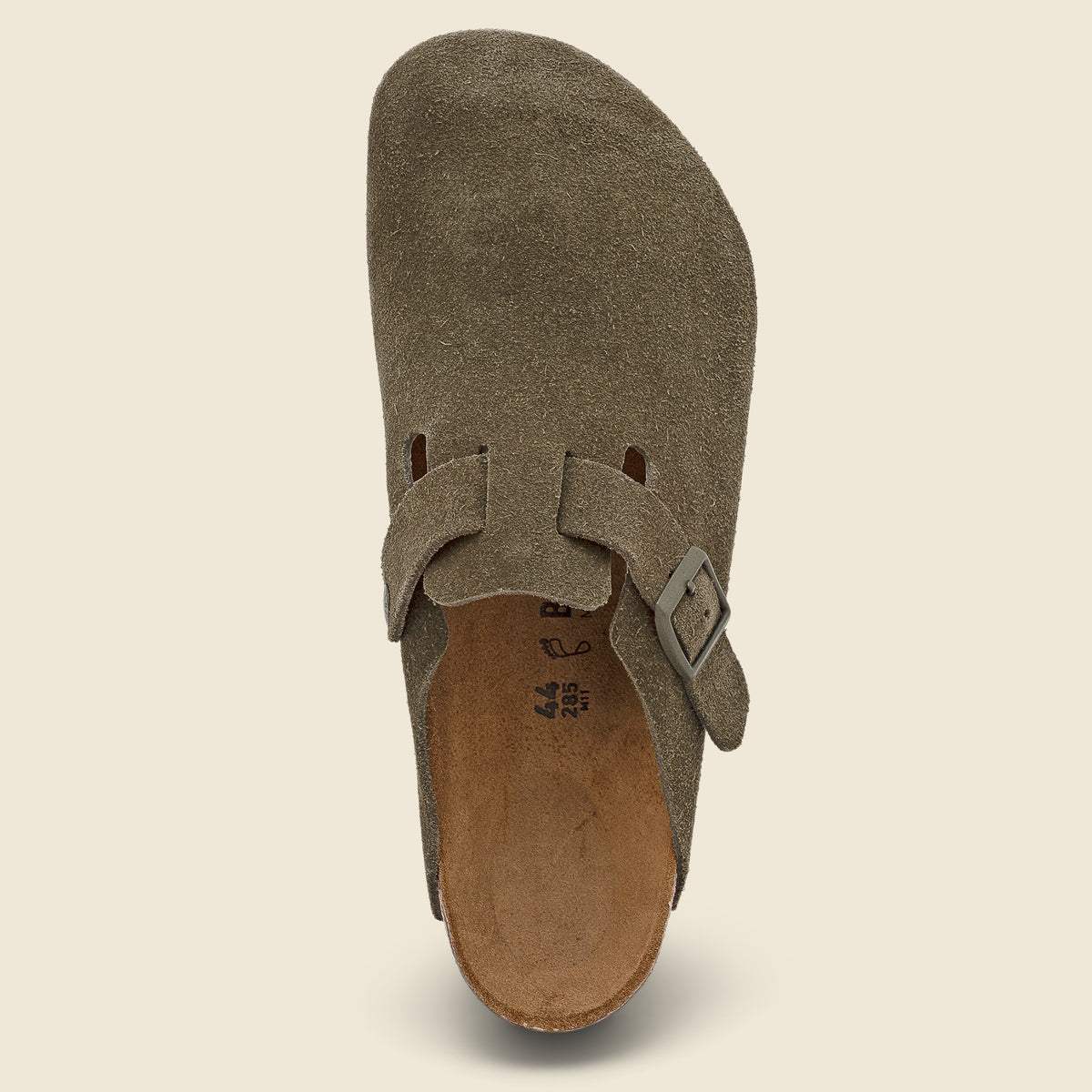 Boston Oiled/Suede Mixed Leather Clog