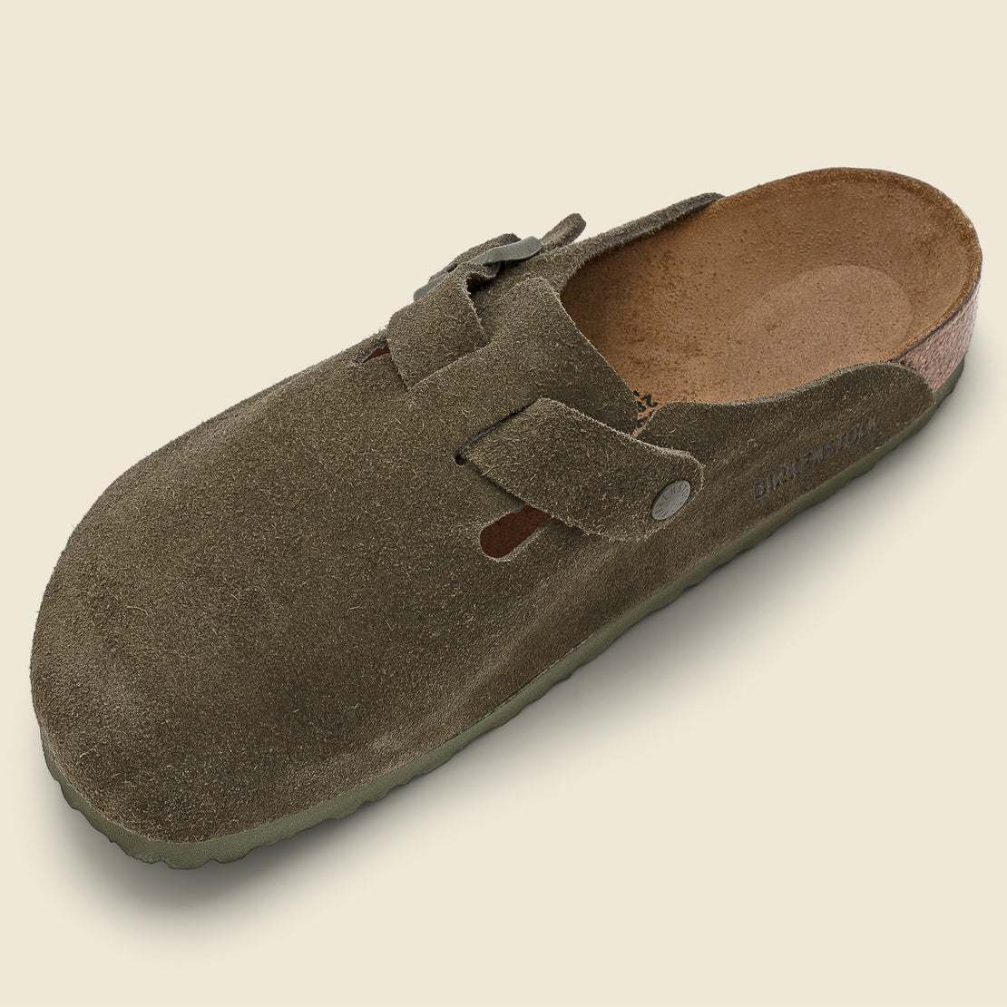 Boston Suede Clog - Thyme - Birkenstock - STAG Provisions - Shoes - Sandals / Flops